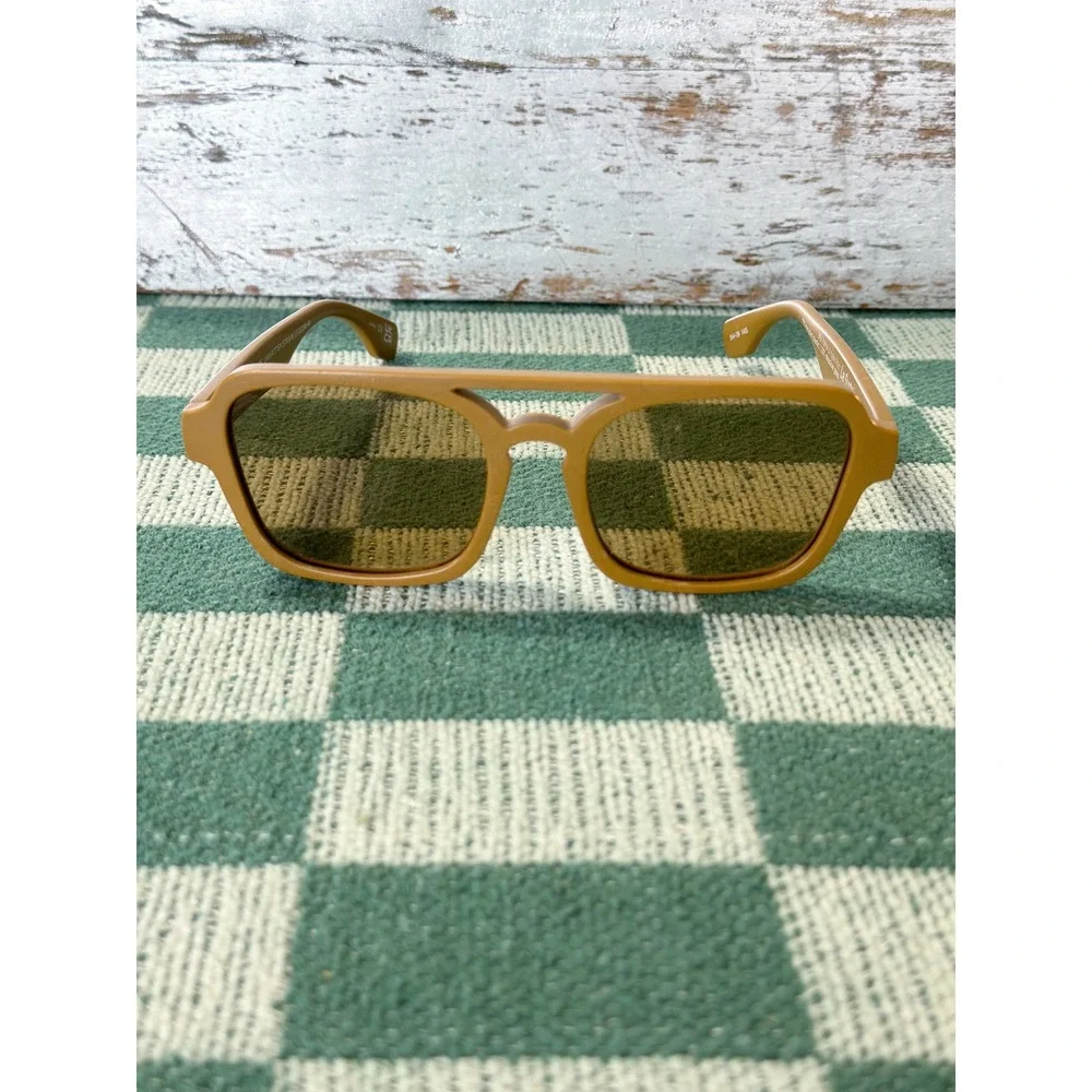 Le Specs Unwritten Straw in Cider Straw Sunglasses